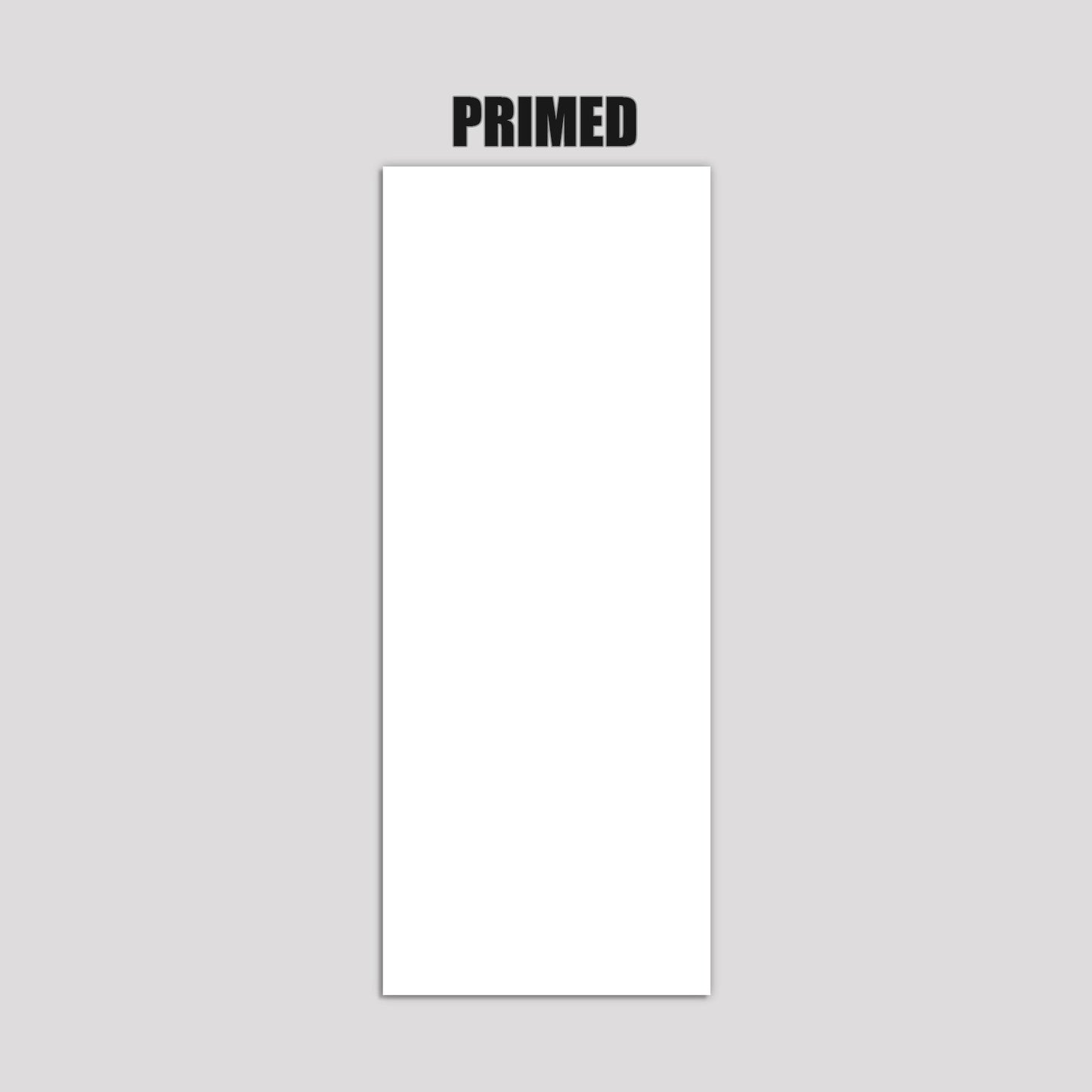 24" x 84" White 5 Horizontal Panel Shaker Sliding Barn Door - DoorDiscounter
